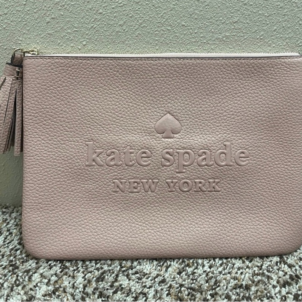 Kate Spade Blush Pebbled Leather Wristlet